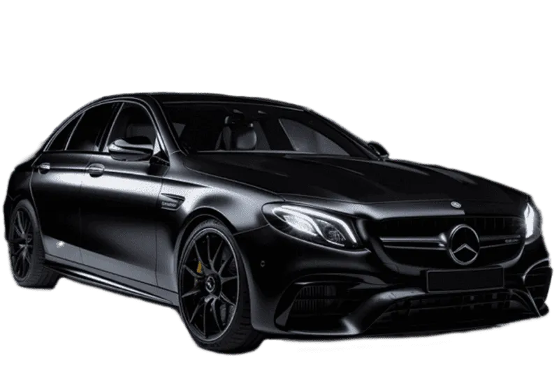 black mercedes chauffeur e class